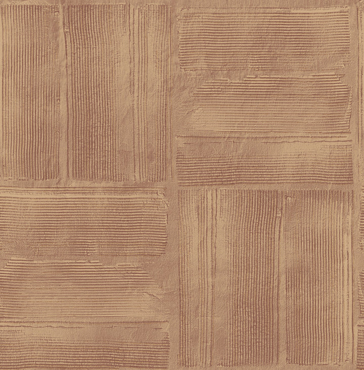 Jasper Rust Block Texture Wallpaper by Advantage Fusion Covers about 56.4 square feet 20.5-in by 33-ft long roll Unpasted 20.9 - Fabric Carolina -