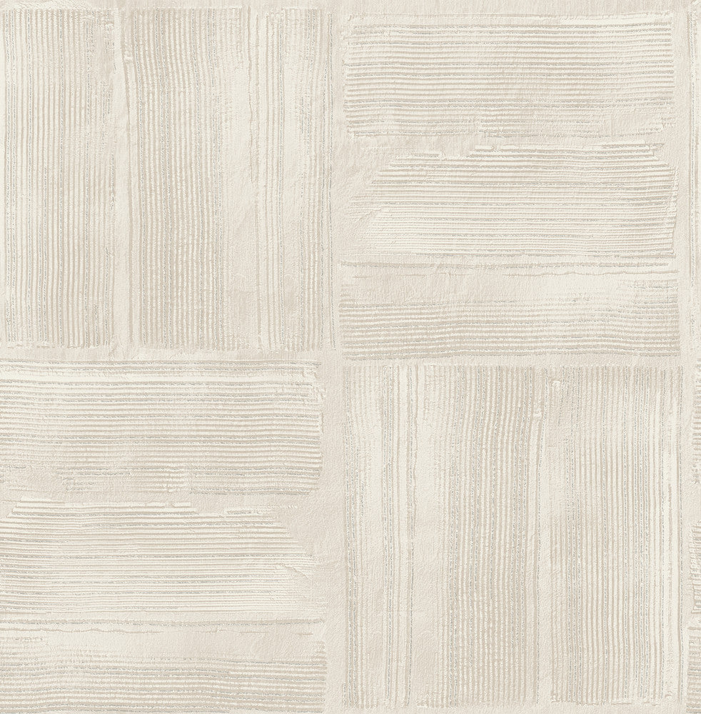 Jasper Ivory Block Texture Wallpaper by Advantage Fusion Covers about 56.4 square feet 20.5-in by 33-ft long roll Unpasted 20.9 - Fabric Carolina -