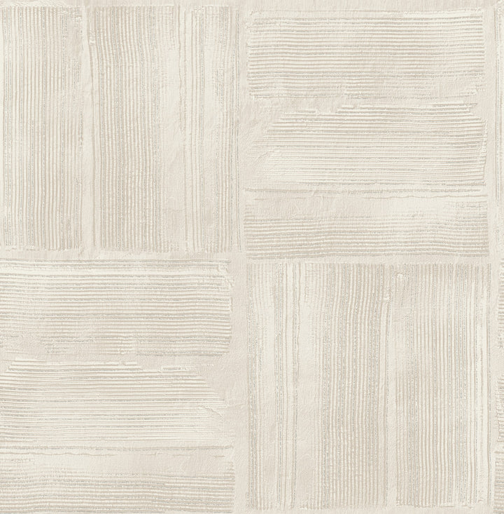 Jasper Ivory Block Texture Wallpaper by Advantage Fusion Covers about 56.4 square feet 20.5-in by 33-ft long roll Unpasted 20.9 - Fabric Carolina -