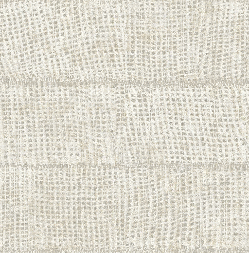 Blake Bone Texture Stripe Wallpaper by Advantage Fusion Covers about 56.4 square feet 20.5-in by 33-ft long roll Unpasted 6.9 - Fabric Carolina -
