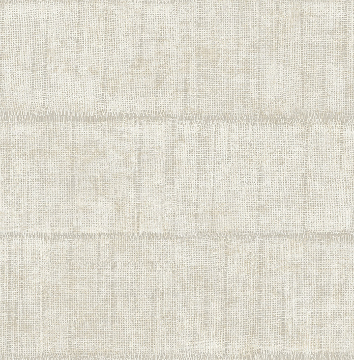 Blake Bone Texture Stripe Wallpaper by Advantage Fusion Covers about 56.4 square feet 20.5-in by 33-ft long roll Unpasted 6.9 - Fabric Carolina -