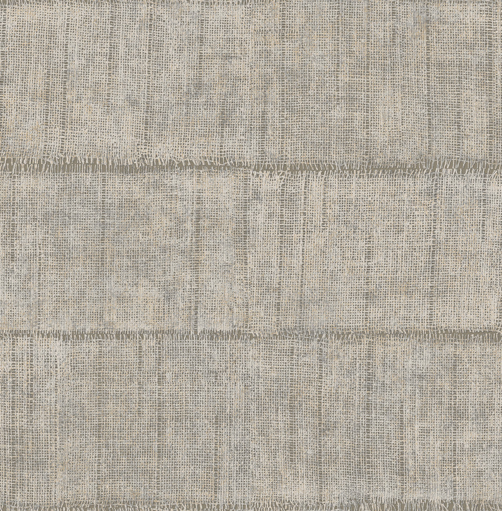 Blake Light Grey Texture Stripe Wallpaper by Advantage Fusion Covers about 56.4 square feet 20.5-in by 33-ft long roll Unpasted 6.9 - Fabric Carolina -