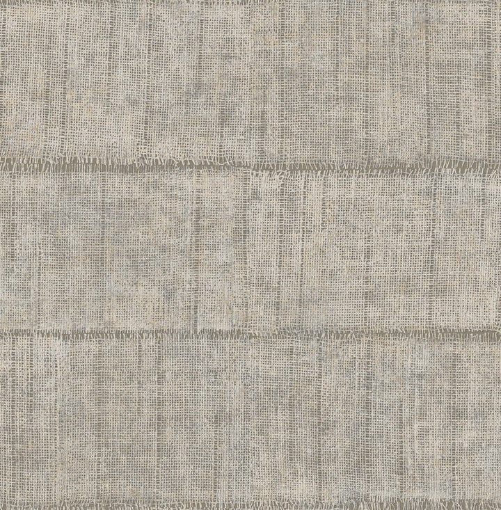 Blake Light Grey Texture Stripe Wallpaper by Advantage Fusion Covers about 56.4 square feet 20.5-in by 33-ft long roll Unpasted 6.9 - Fabric Carolina -