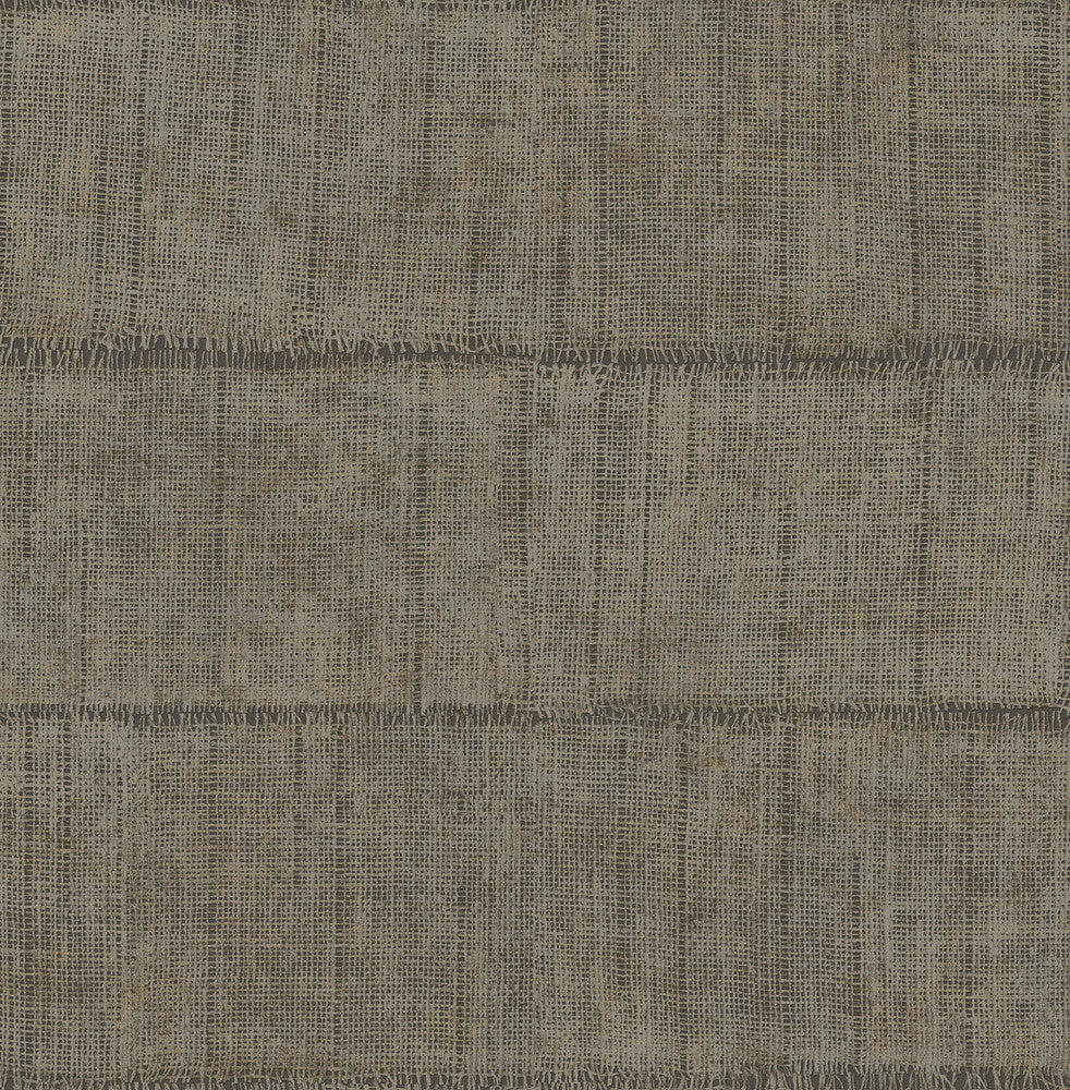 Blake Dark Grey Texture Stripe Wallpaper by Advantage Fusion Covers about 56.4 square feet 20.5-in by 33-ft long roll Unpasted 6.9 - Fabric Carolina -