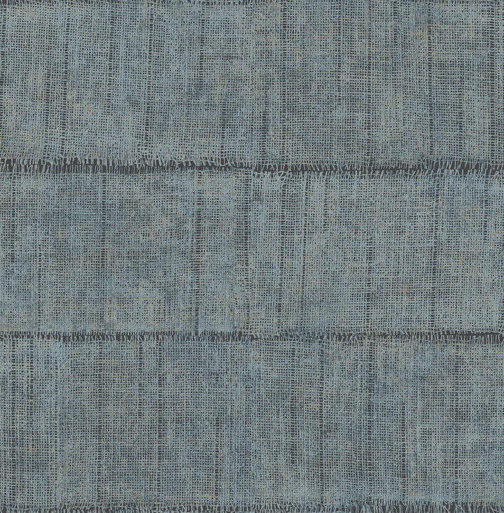 Blake Denim Texture Stripe Wallpaper by Advantage Fusion Covers about 56.4 square feet 20.5-in by 33-ft long roll Unpasted 6.9 - Fabric Carolina -