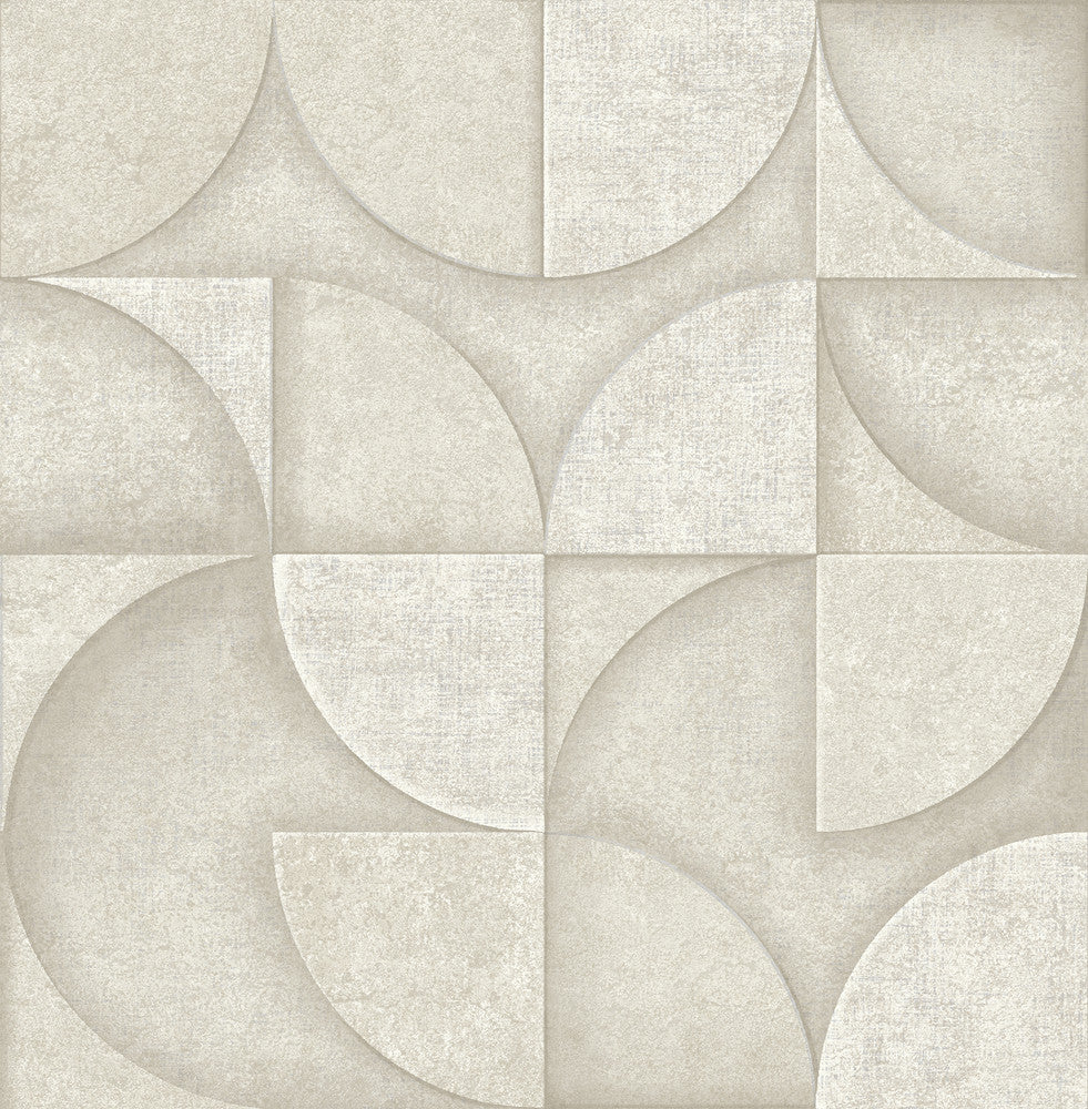 Addison Stone Retro Geo Wallpaper by Advantage Fusion Covers about 56.4 square feet 20.5-in by 33-ft long roll Unpasted 20.9 - Fabric Carolina -