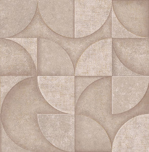 Addison Blush Retro Geo Wallpaper by Advantage