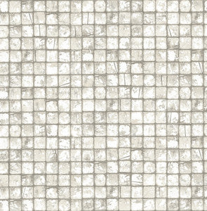 Kingsley Off White Tiled Wallpaper by Advantage