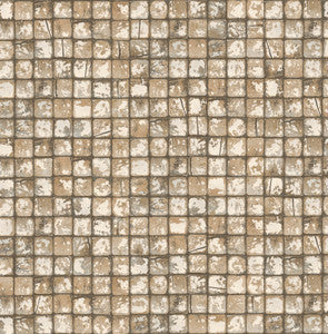 Kingsley Neutral Tiled Wallpaper by Advantage