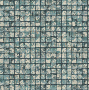 Kingsley Blue Tiled Wallpaper by Advantage
