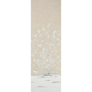 Chinois Palais Vinyl Panel Stone 5010161 by Schumacher Wallpaper