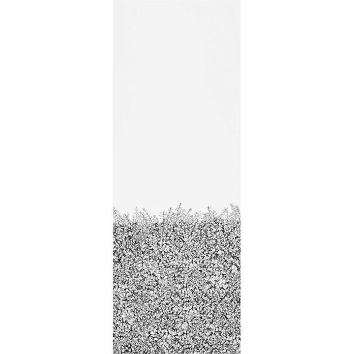 Greenery Galore Vinyl Panel Black 5010130 by Schumacher Designer Wallpaper Silver Lining Performance Wallcoverings 52.0" - Swanky Fabrics -