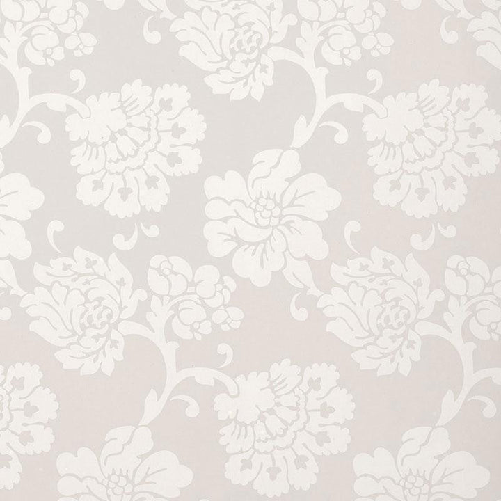 Albero Floreale Damask Grey 5003624 by Schumacher Designer Wallpaper Palazzo 13.5" - Swanky Fabrics -