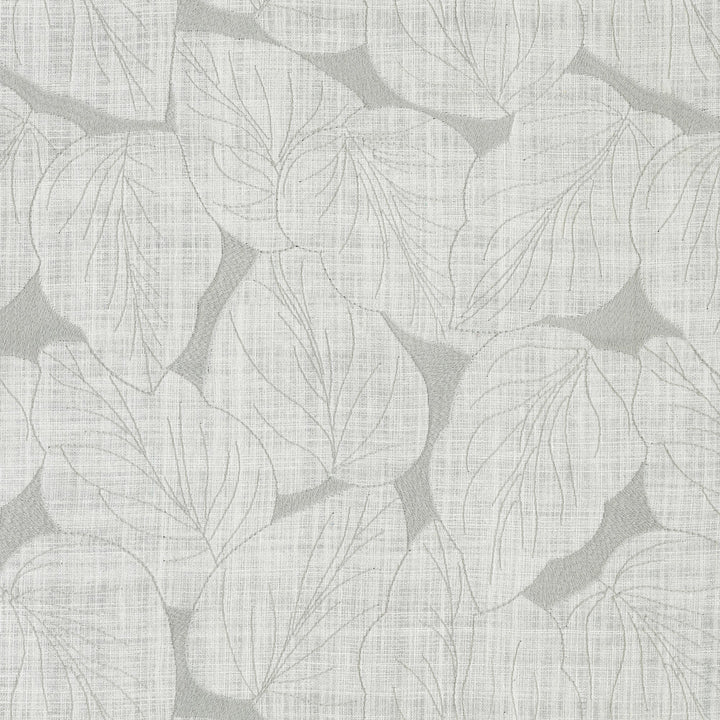 Philodendro Emb Silver 412582 by PKL Studio Fabric Base 70% Polyester, 30% Cotton Emb 100% polyester India 51000 Horizontal: 12.8 and Vertical: 15.5 54 - Fabric Carolina -