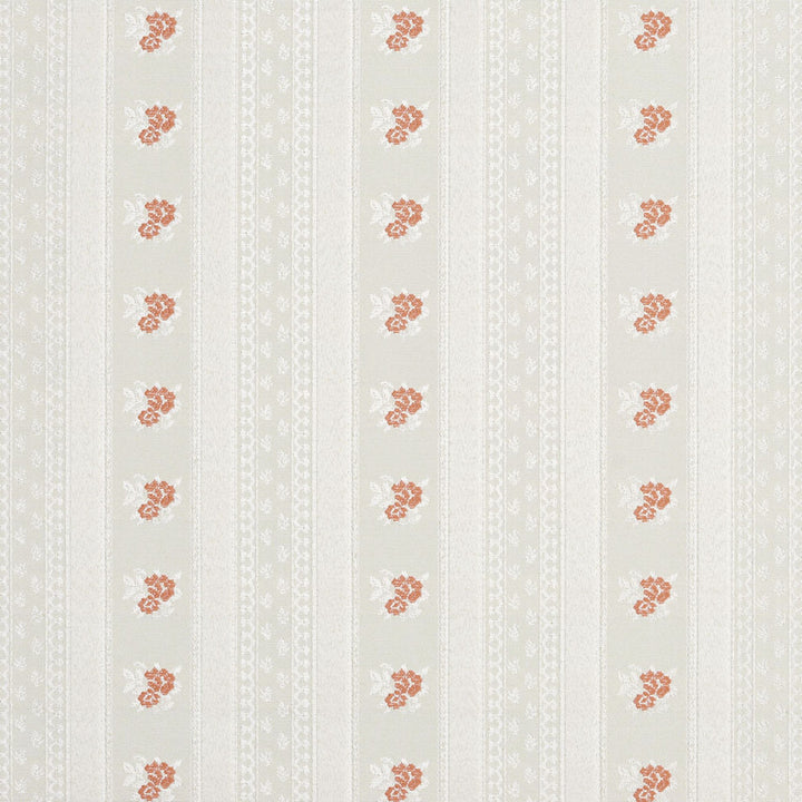 4127 Coral Stripe by Charlotte Fabric Timeless Treasures II 100% Woven Polyester Asia Exceeds 100,000 Wyzenbeek Rubs (Heavy Duty) Horizontal: 5" x Vertical: 1.75" 54 Inches - Fabric Carolina -