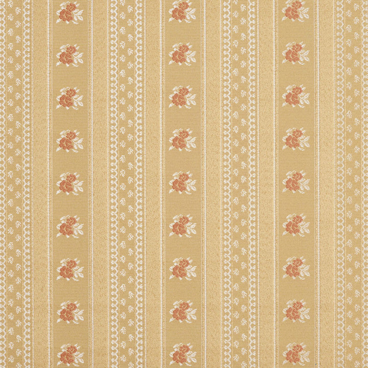 4128 Gold Stripe by Charlotte Fabric Timeless Treasures II 100% Woven Polyester Asia Exceeds 100,000 Wyzenbeek Rubs (Heavy Duty) Horizontal: 5" x Vertical: 1.75" 54 Inches - Fabric Carolina -