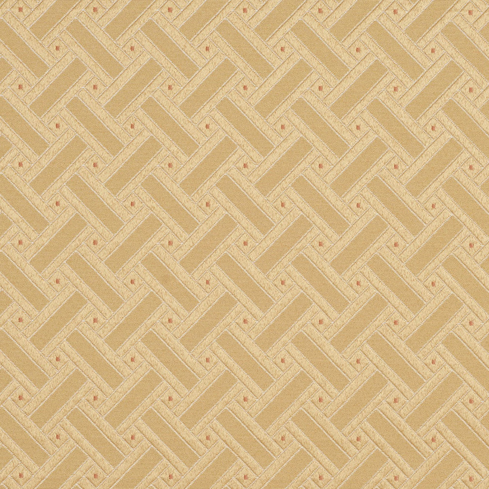 4132 Gold Lattice by Charlotte Fabric Timeless Treasures II 100% Woven Polyester Asia Exceeds 100,000 Wyzenbeek Rubs (Heavy Duty) Horizontal: 2" x Vertical: 2" 54 Inches - Fabric Carolina -