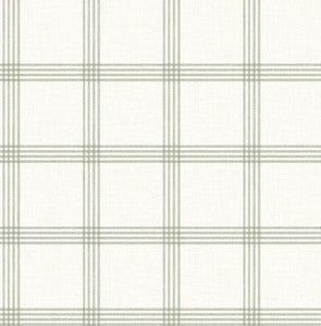 Twain Green Plaid Wallpaper by Chesapeake