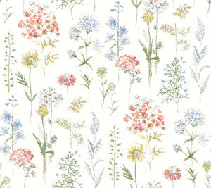 Bergamot Multicolor Wildflower Wallpaper by Chesapeake