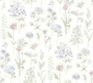 Bergamot Lavender Wildflower Wallpaper by Chesapeake