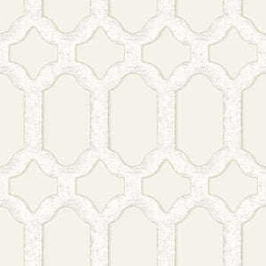Chervil Cream Trellis Wallpaper by Chesapeake