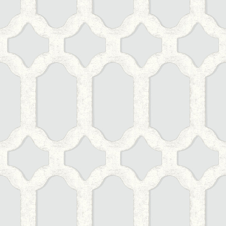 Chervil Sky Blue Trellis Wallpaper by Chesapeake Wildflower Covers about 56.4 square feet 20.5-in by 33-ft long roll Prepasted 20.5 - Fabric Carolina -