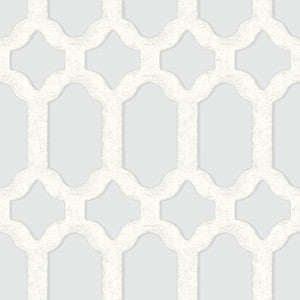Chervil Sky Blue Trellis Wallpaper by Chesapeake