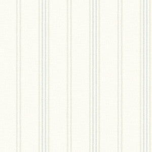 Lovage Aqua Linen Stripe Wallpaper by Chesapeake
