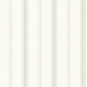 Lovage Green Linen Stripe Wallpaper by Chesapeake