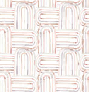 Lolly Blush Arches Wallpaper by A-Street Prints