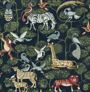 Rigby Navy Jungle Animals Wallpaper by A-Street Prints