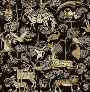 Rigby Black Jungle Animals Wallpaper by A-Street Prints