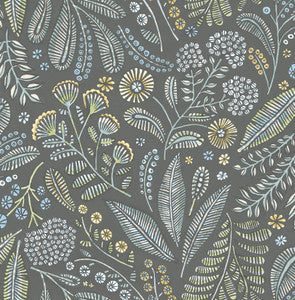 Briar Grey Floral Wallpaper by A-Street Prints