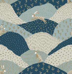 Peter Blue Rabbit Fields Wallpaper by A-Street Prints