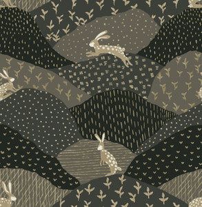 Peter Black Rabbit Fields Wallpaper by A-Street Prints