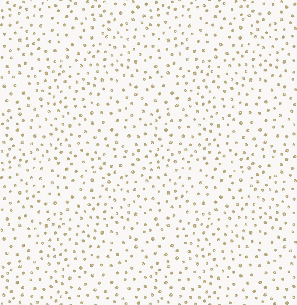 Cassie White Petite Polka Wallpaper by A-Street Prints Whimsy Covers about 56.4 square feet 20.5-in by 33-ft long roll Unpasted 10.4 - Fabric Carolina -