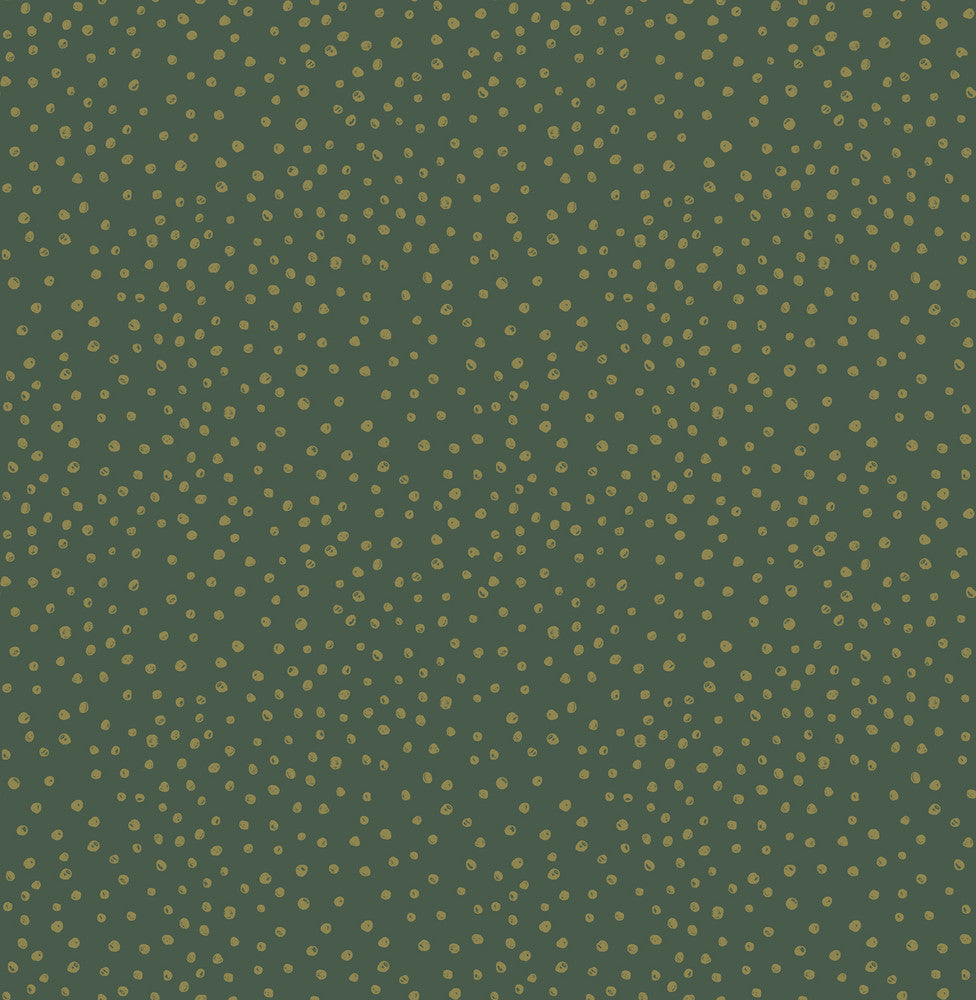 Cassie Green Petite Polka Wallpaper by A-Street Prints Whimsy Covers about 56.4 square feet 20.5-in by 33-ft long roll Unpasted 10.4 - Fabric Carolina -