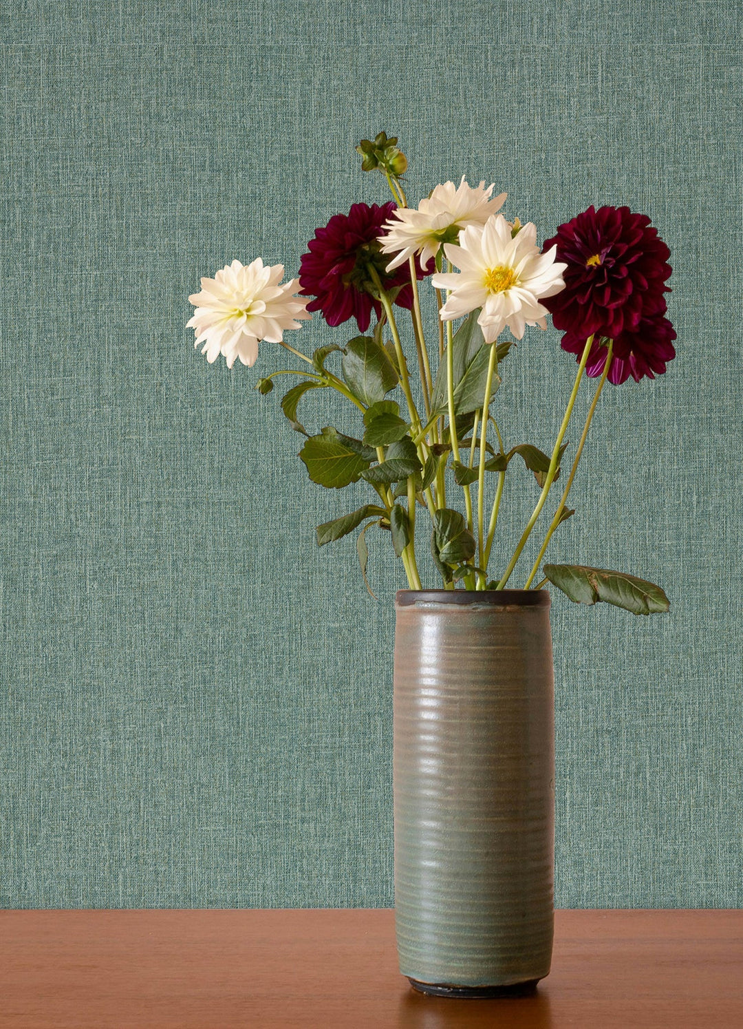 Cromie Turquoise Texture Wallpaper by A-Street Prints Designer