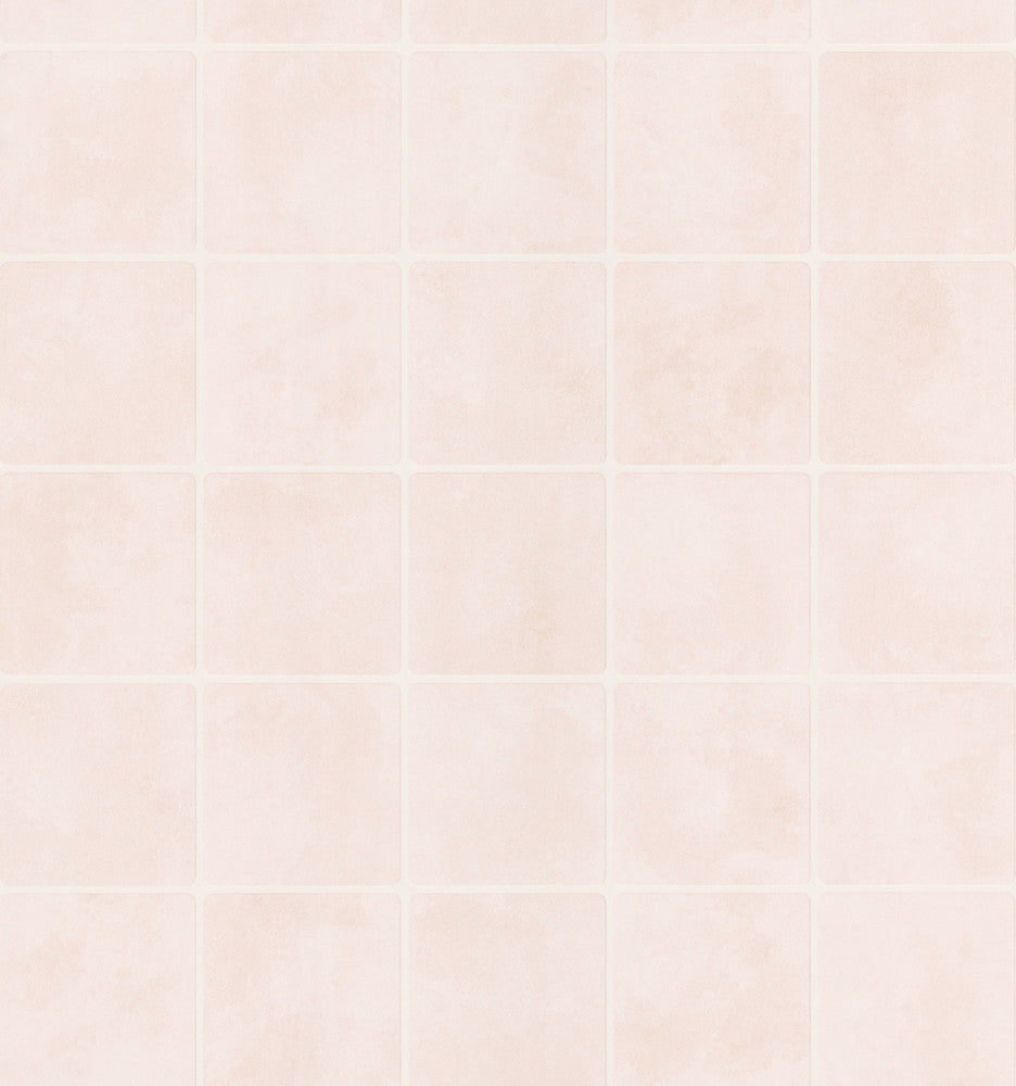 Forum Cream Tiles Wallpaper by Brewster Kitchen, Bath and Bed Resource IV Covers about 56.4 square feet 20.5-in by 33-ft long roll Prepasted 21 - Fabric Carolina -