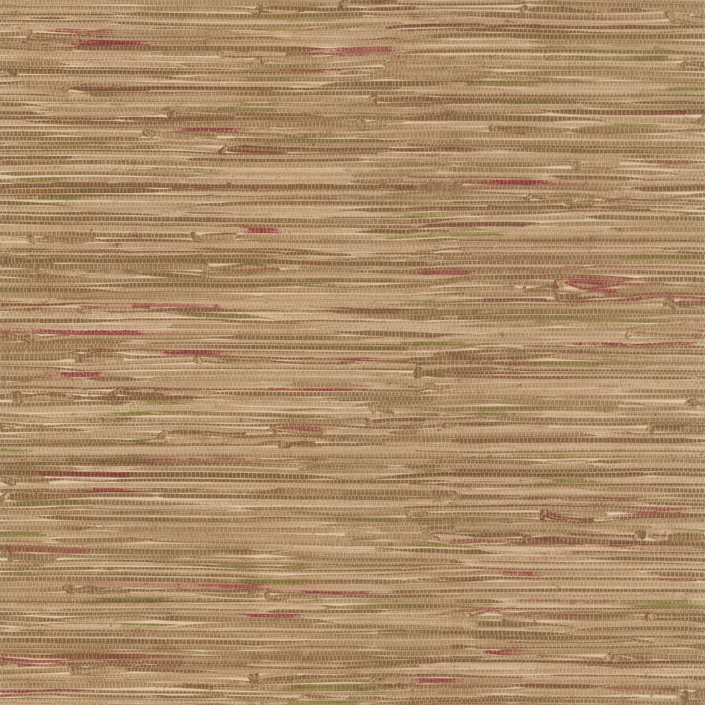 Faraji Light Brown Faux Grasscloth Wallpaper by Brewster Kitchen, Bath and Bed Resource IV Covers about 56.4 square feet 20.5-in by 33-ft long roll Prepasted 21 - Fabric Carolina -