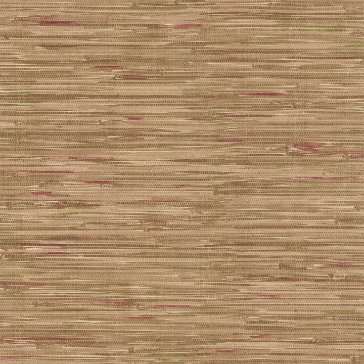 Faraji Light Brown Faux Grasscloth Wallpaper by Brewster Kitchen, Bath and Bed Resource IV Covers about 56.4 square feet 20.5-in by 33-ft long roll Prepasted 21 - Fabric Carolina -