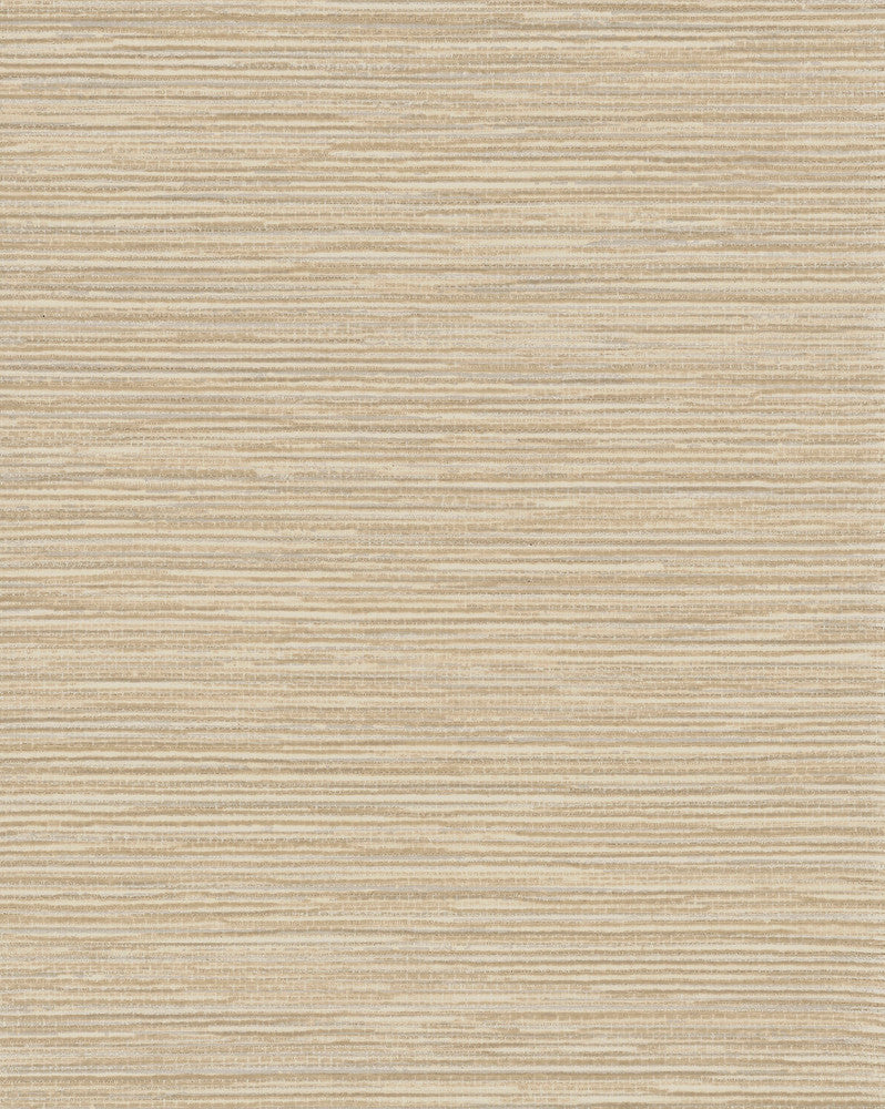 Leicester Neutral Metallic Stripe Wallpaper by Warner Dimensional Accents Covers about 60.8 square feet 27-in by 27-ft long roll Unpasted 0 - Fabric Carolina -