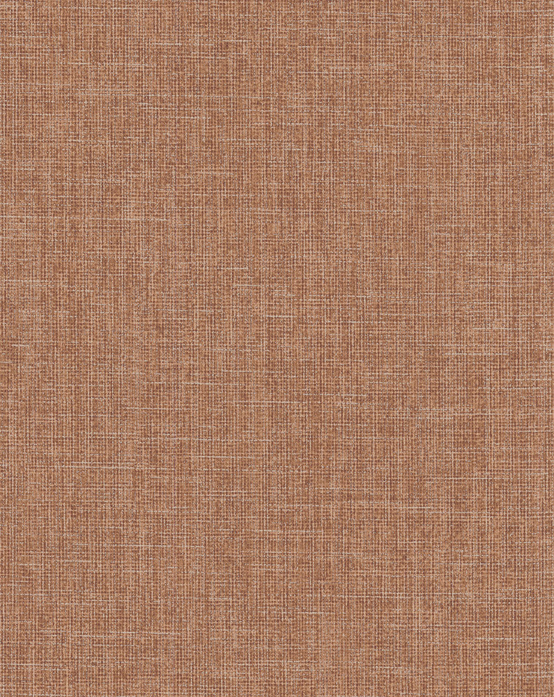Broadwick Rust Faux Linen Wallpaper by Warner Dimensional Accents Covers about 65 square feet 26-in by 30-ft long roll Unpasted 0 - Fabric Carolina -