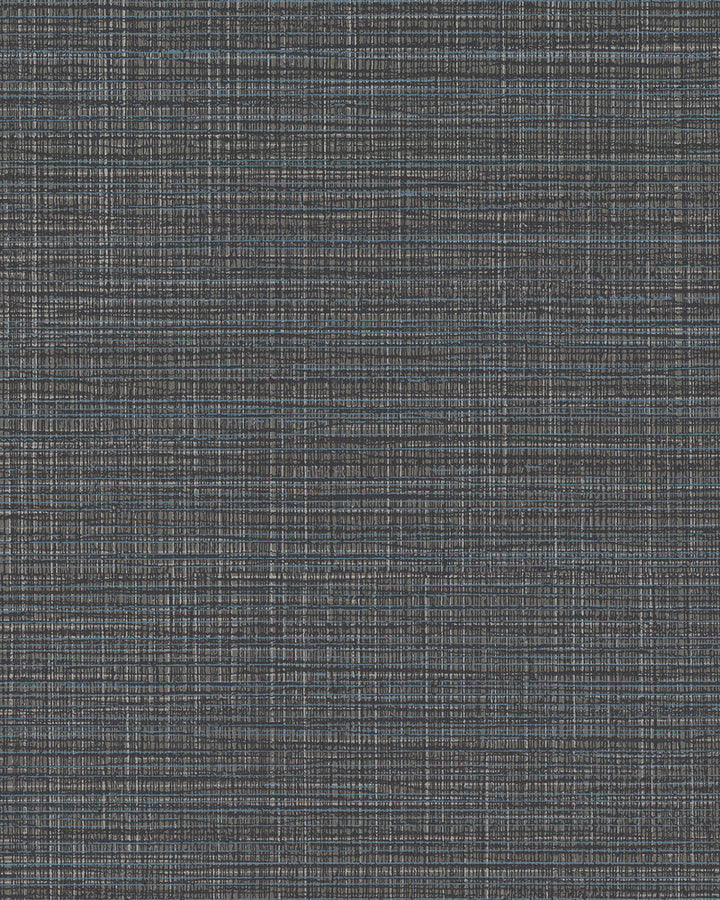 Premiere Charcoal Faux Linen Wallpaper by Warner Dimensional Accents Covers about 65 square feet 26-in by 30-ft long roll Unpasted 0 - Fabric Carolina -