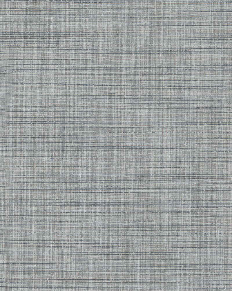 Premiere Blue Faux Linen Wallpaper by Warner Dimensional Accents Covers about 65 square feet 26-in by 30-ft long roll Unpasted 0 - Fabric Carolina -