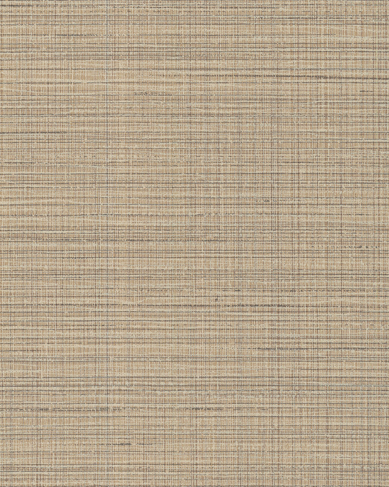 Premiere Light Brown Faux Linen Wallpaper by Warner Dimensional Accents Covers about 65 square feet 26-in by 30-ft long roll Unpasted 0 - Fabric Carolina -