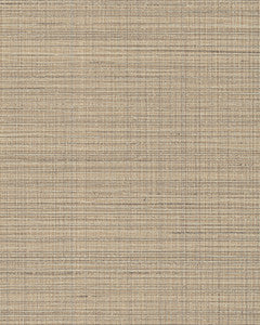 Premiere Light Brown Faux Linen Wallpaper by Warner