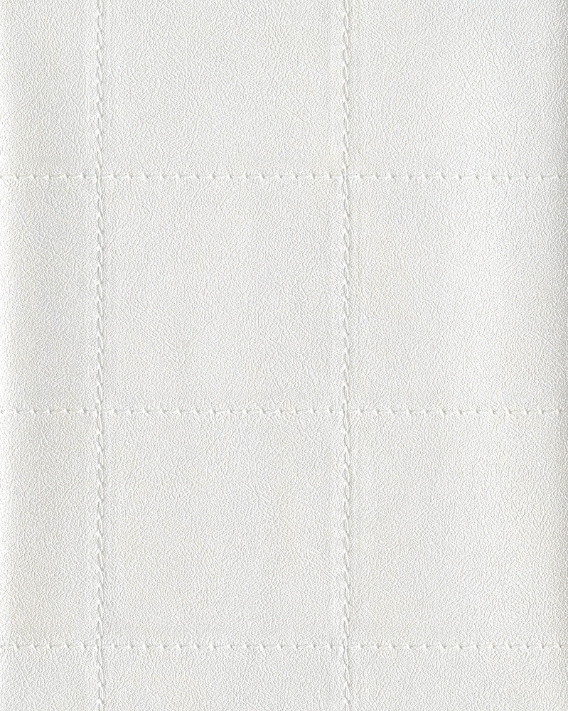 Fair 'N Square Pearl Faux Leather Wallpaper by Warner Dimensional Accents Covers about 60.8 square feet 27-in by 27-ft long roll Unpasted 3.25 - Fabric Carolina -