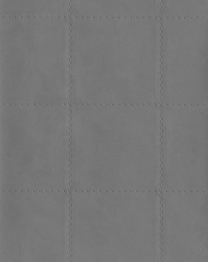 Fair 'N Square Grey Faux Leather Wallpaper by Warner Dimensional Accents Covers about 60.8 square feet 27-in by 27-ft long roll Unpasted 3.25 - Fabric Carolina -