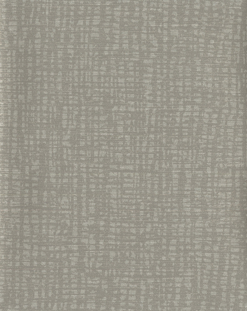 Street Light Grey Abstract Grid Wallpaper by Warner Dimensional Accents Covers about 60.8 square feet 27-in by 27-ft long roll Unpasted 0 - Fabric Carolina -